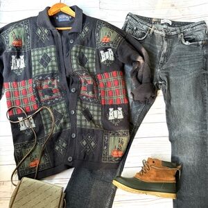 Acorn of Great Britain wool sweater Cardigan